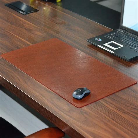 Amazon.com: Hsxnam Leather Mouse Pad, Office Mouse Mat .